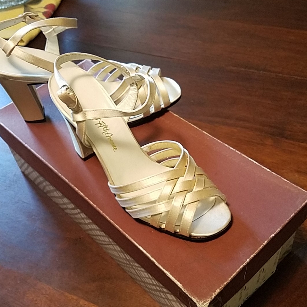 Satin heels